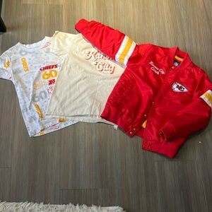 Kansas City Chiefs Kids Shirt and Jacket Set - Red and White